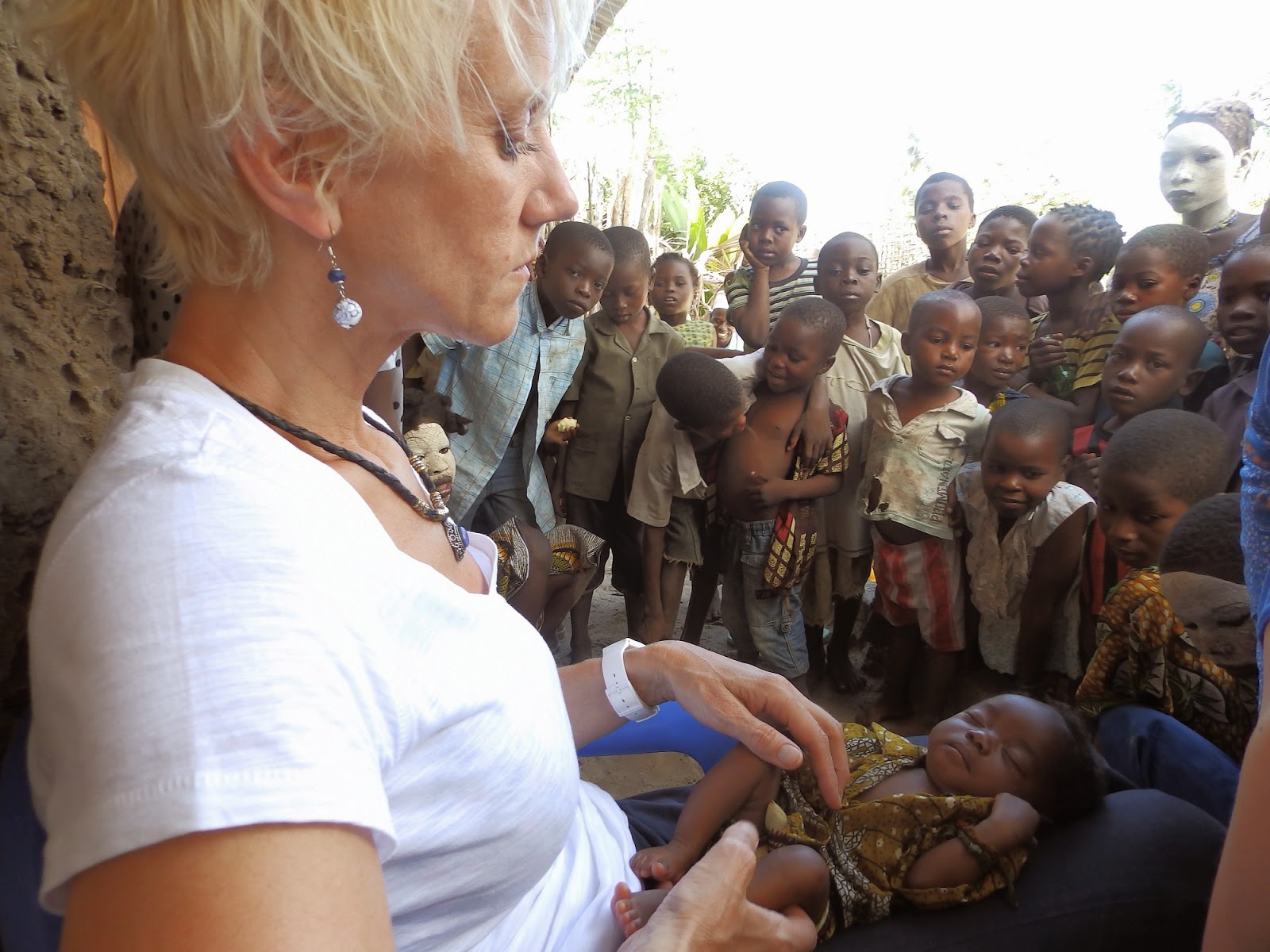 JoJo's founder, Laura, visiting our projects in Mozambique.