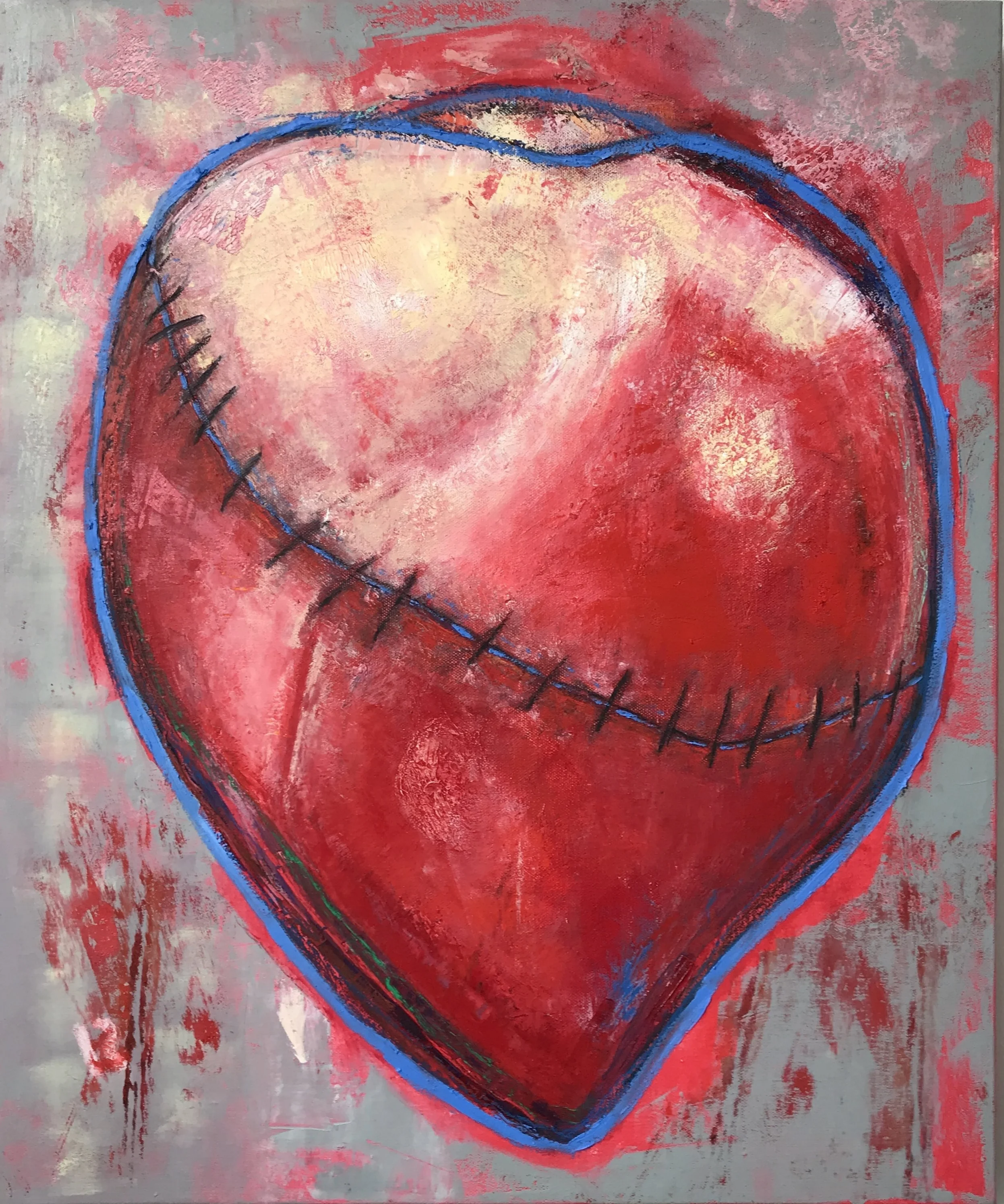Resilience I, Oil and Beeswax on Canvas, 24x20 Inch, 2017, NYC