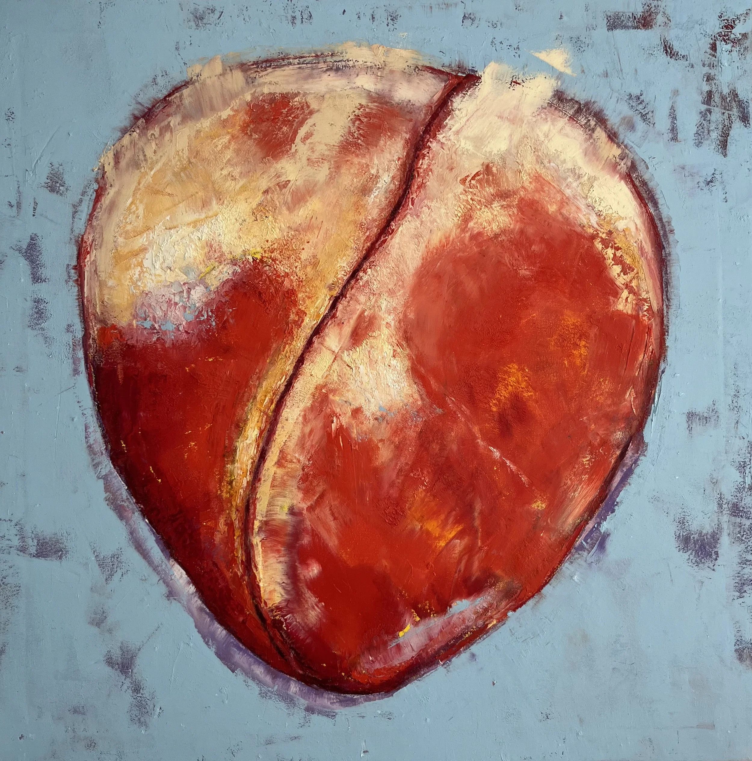 RESILIENCE (On Blue), 2017 | Oil on canvas |
 30 x 30 inches