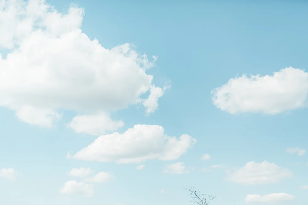 ...Wolken schauen.