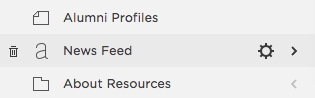 Click "News Feed"