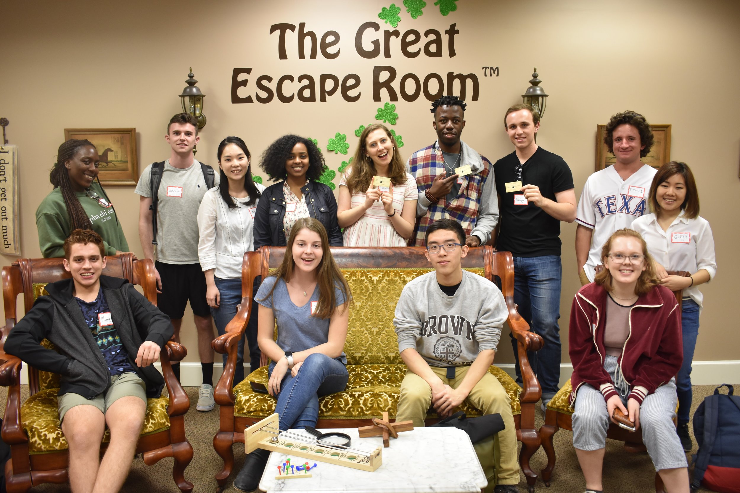 Squad photo with some of the Team ‘Condensed Milk’ Escape the Room Spring ‘17 Champions