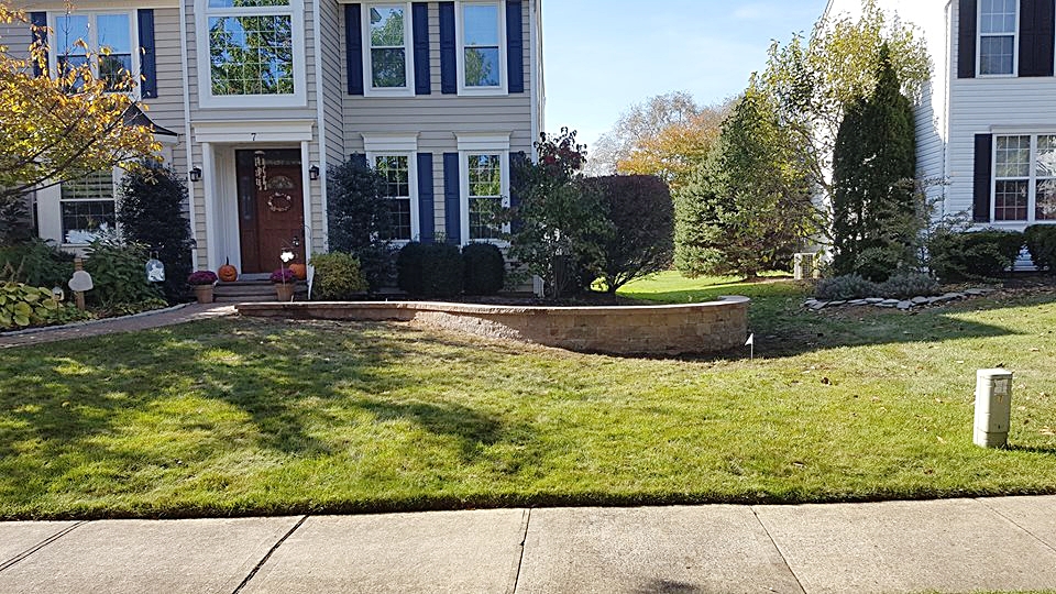 Landscape design. We built retaining wall using Pavers. This project compliments the other hardscape features of the house. 