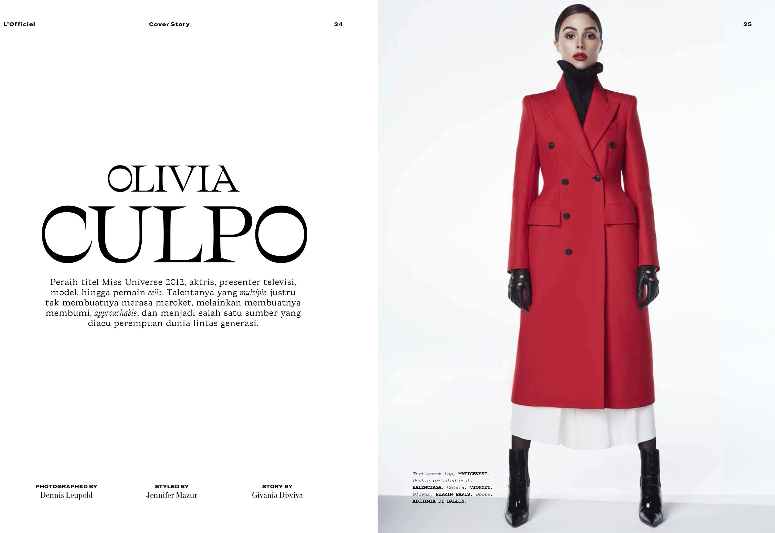 Olivia Culpo - L'Officiel