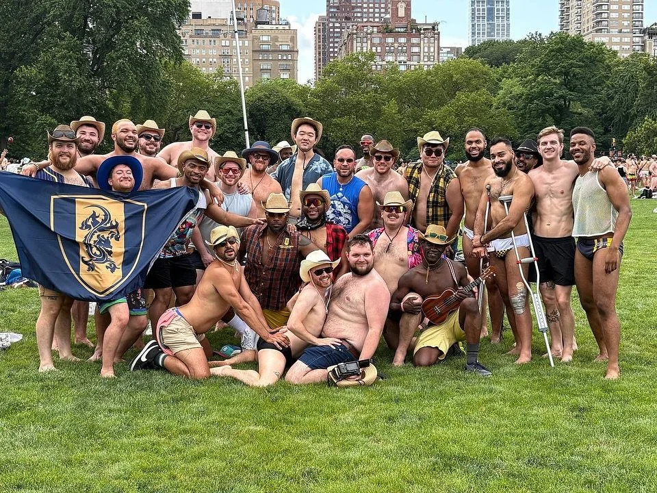 Just a bunch of rugby cowboys takin&rsquo; over the park 🤠🏉 @secondsundays.nyc