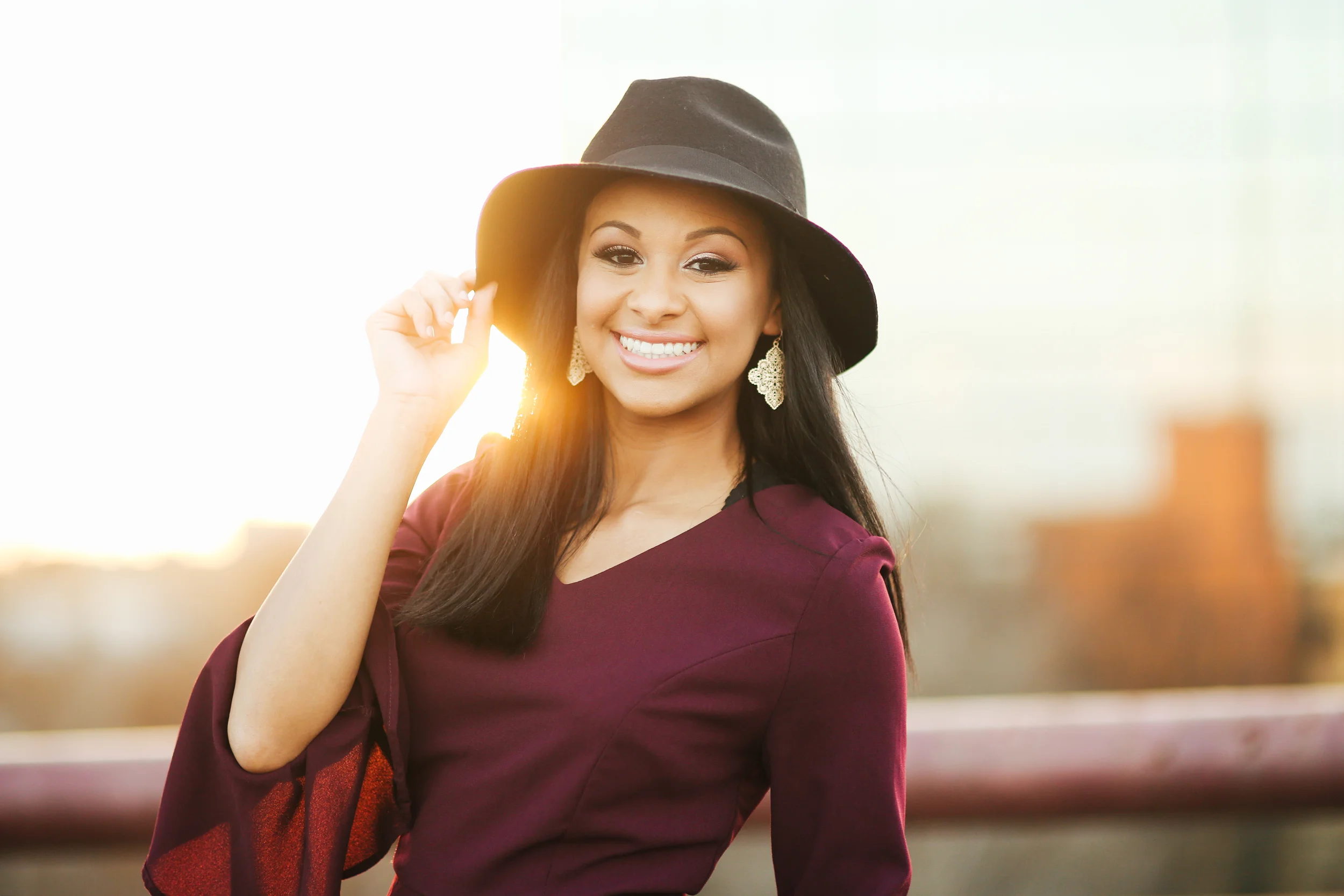 Lindsay | Downtown Lafayette Senior Session