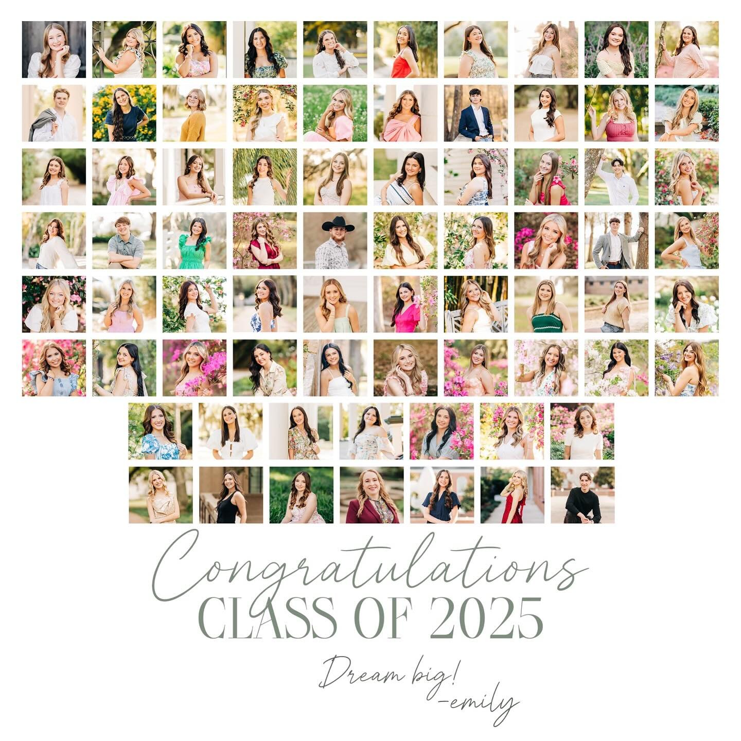 Sending BIG congratulations out to all of the Class of 2025 high school &amp; college graduates, especially those who chose Emily Rose Photography for your senior pictures! YOU DID IT! 🎉

It was yet another incredible season and I LOVED meeting, han