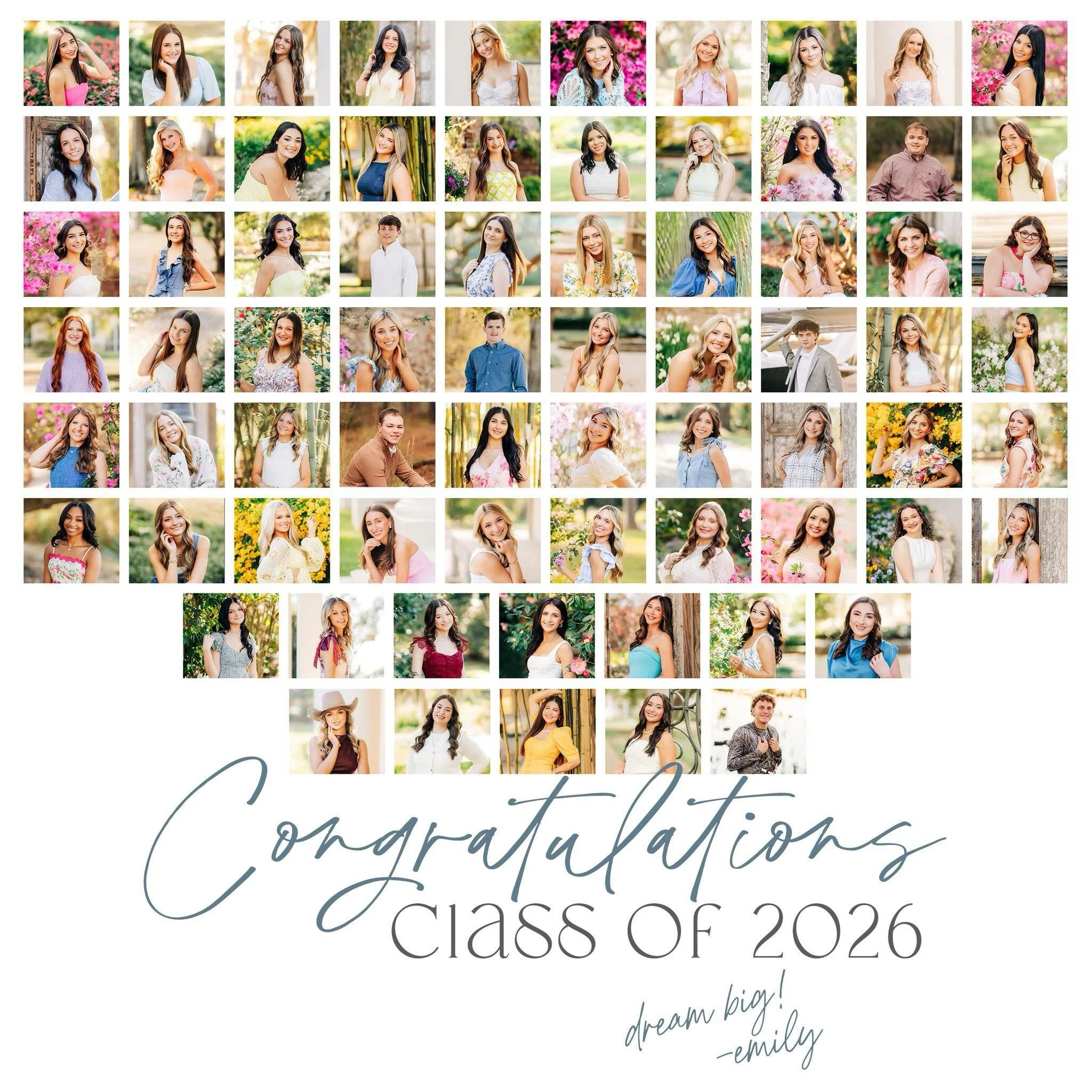 Sending BIG congratulations out to all Class of 2026 high school &amp; college graduates, especially those who chose Emily Rose Photography for your senior pictures! YOU DID IT! 🎉

It was an incredible season and I LOVED hanging out with and photogr