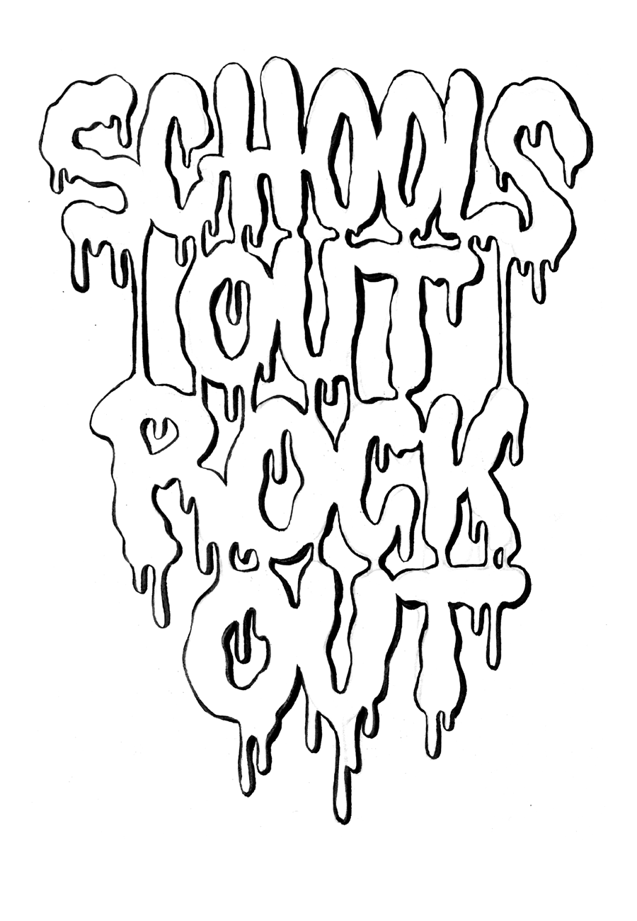 Pencil Art. Custom lettering created while developing an in-store advertising poster art campaign for Music & Arts. 
