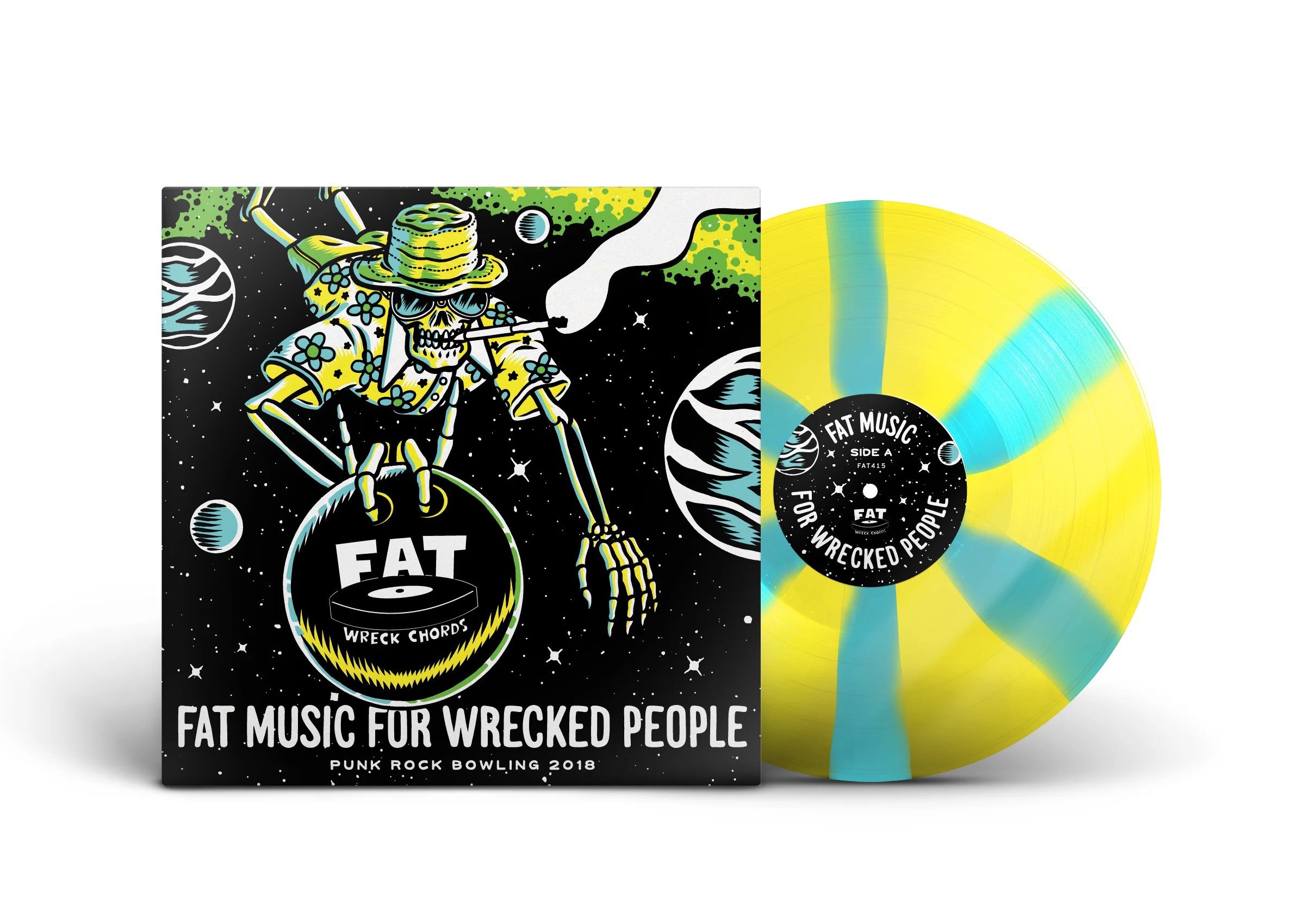 Fat Music For Wrecked People Compilation. 10" Record Packaging