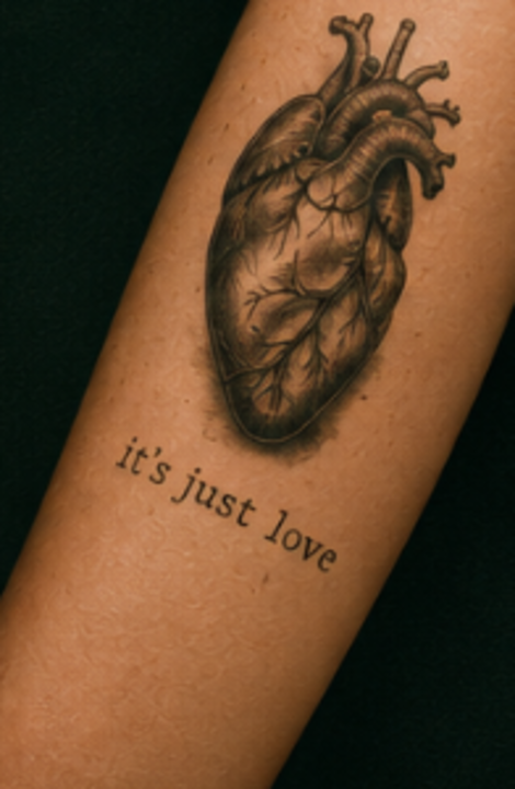Anatomical heart illustration