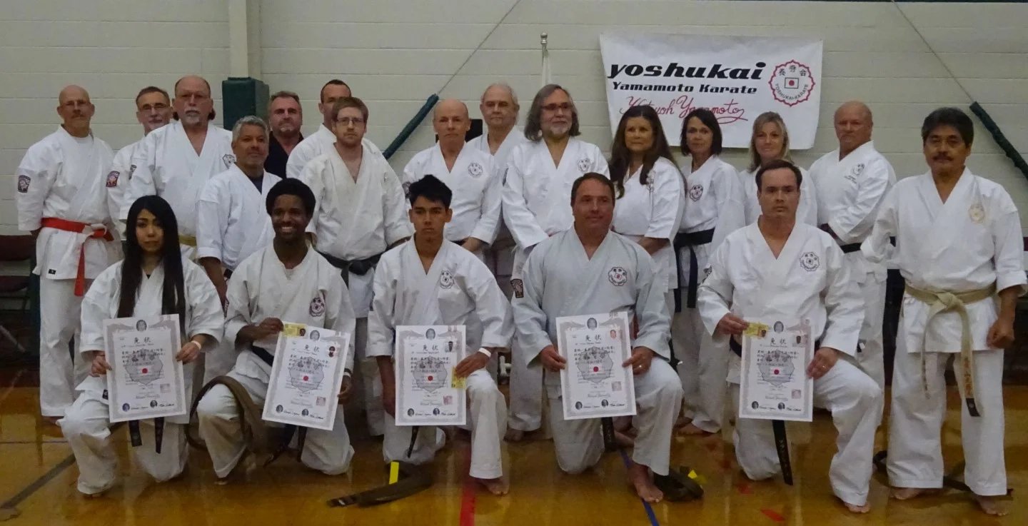 This year's tournament started with the award of black belt promotions from 2017 Winter Camp. We had 4 promotions to Shodan and one of those rare promotions to 6th degree (Ms Sayaka Katoh on left) ! Congratulations to all!