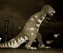 Dinosaur, Highway 40, Vernal, Utah, Steve Fitch, 1974 