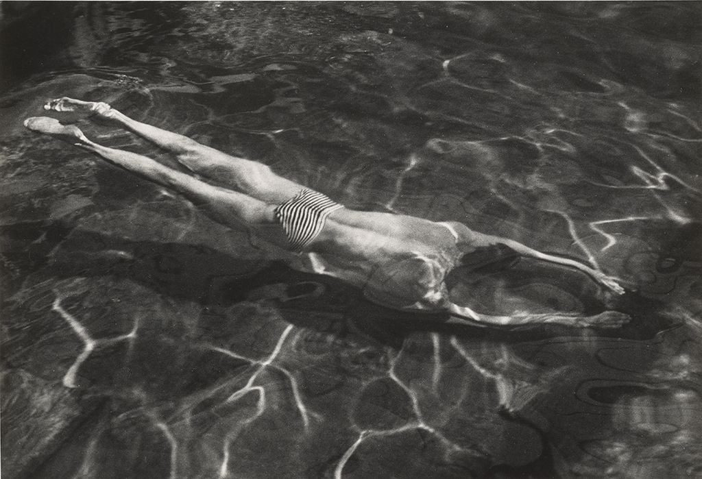 Underwater Swimmer, negative, 1917; print, 1970s, André Kertész, gelatin silver print. The J. Paul Getty Museum. © Estate of André Kertész