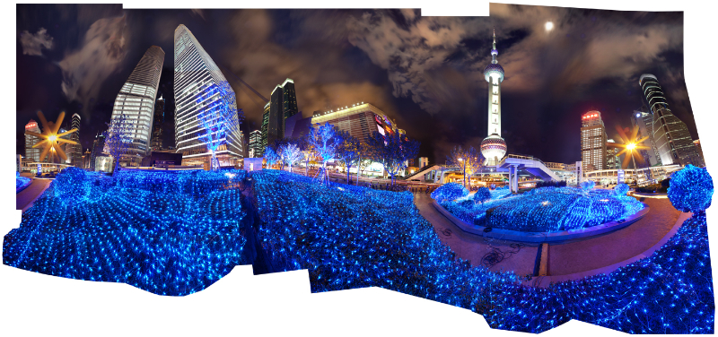 The Oriental Pearl 2 (2012), Archival Inkjet Print on Aluminum Panel 40" x 84" 