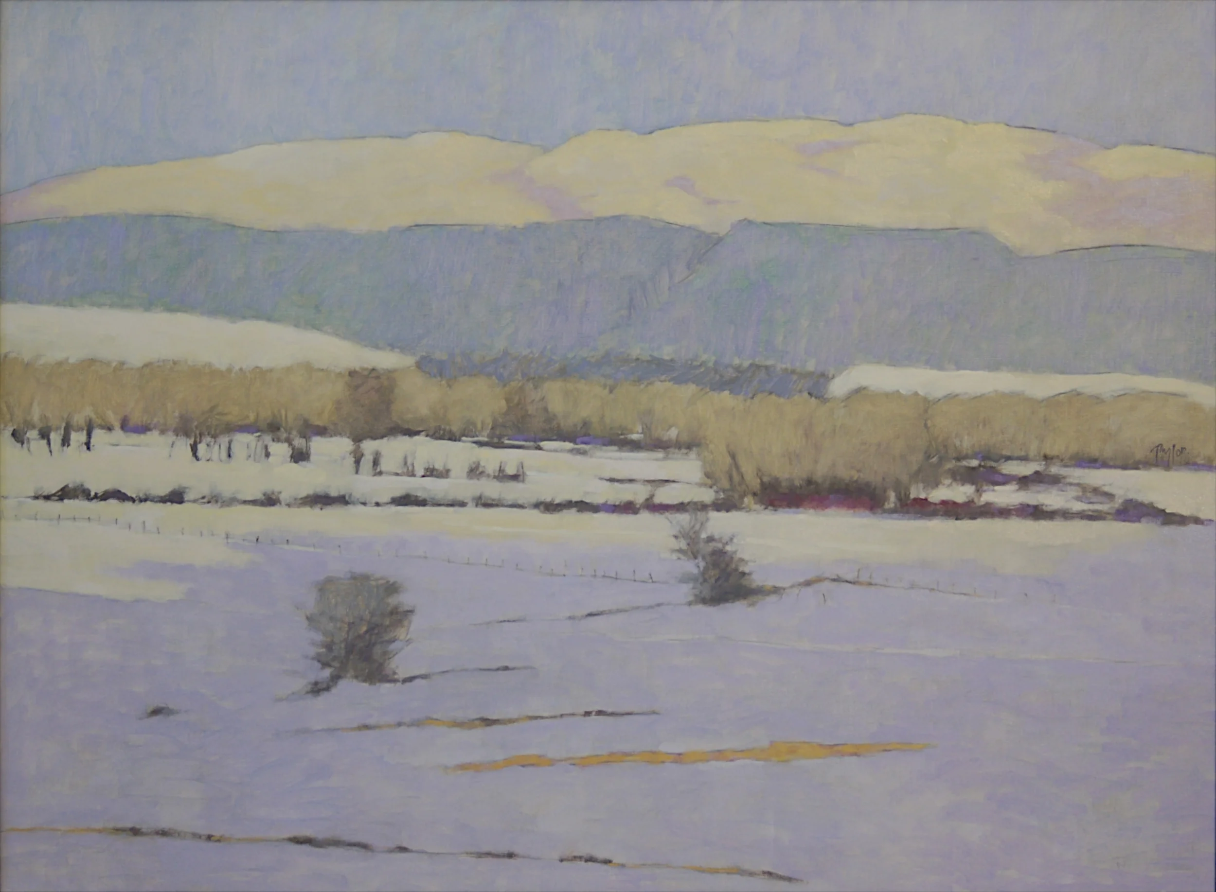 Flat Bottom, oil on linen, 28 x 38
