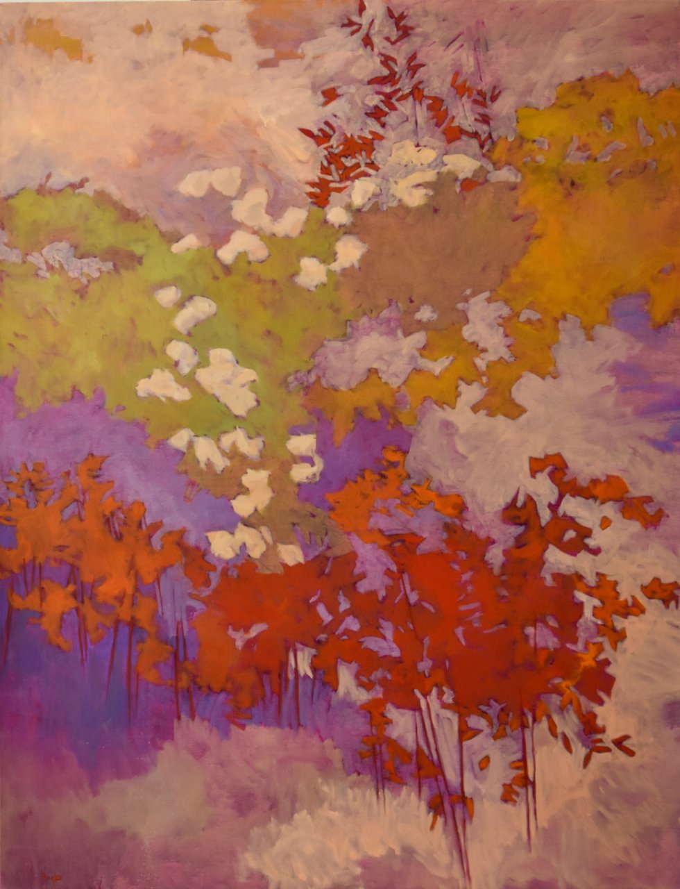 Clematis, 68 x 52, oil on linen