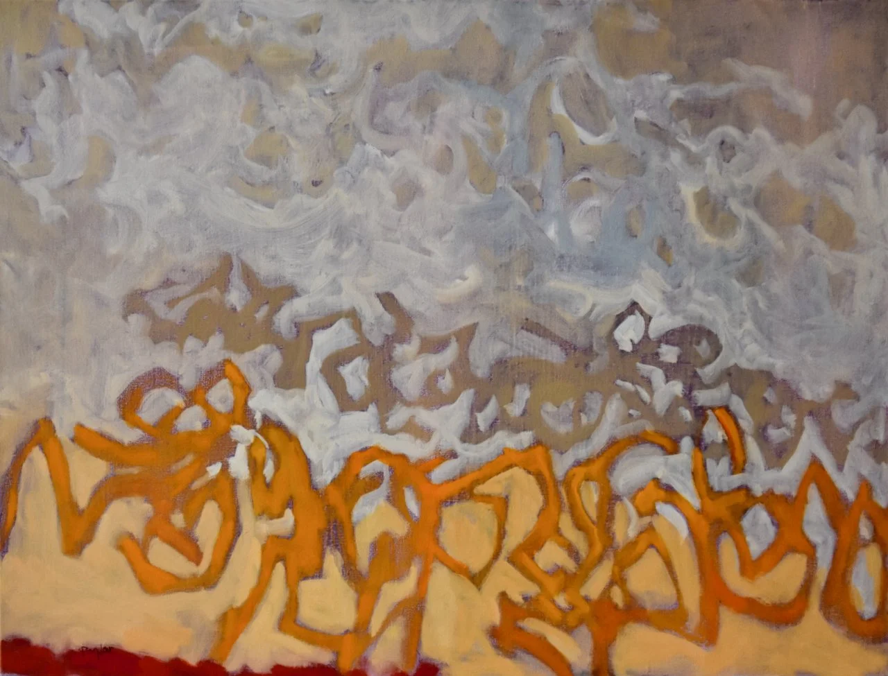  Running Man, 25 × 33, oil on linen 