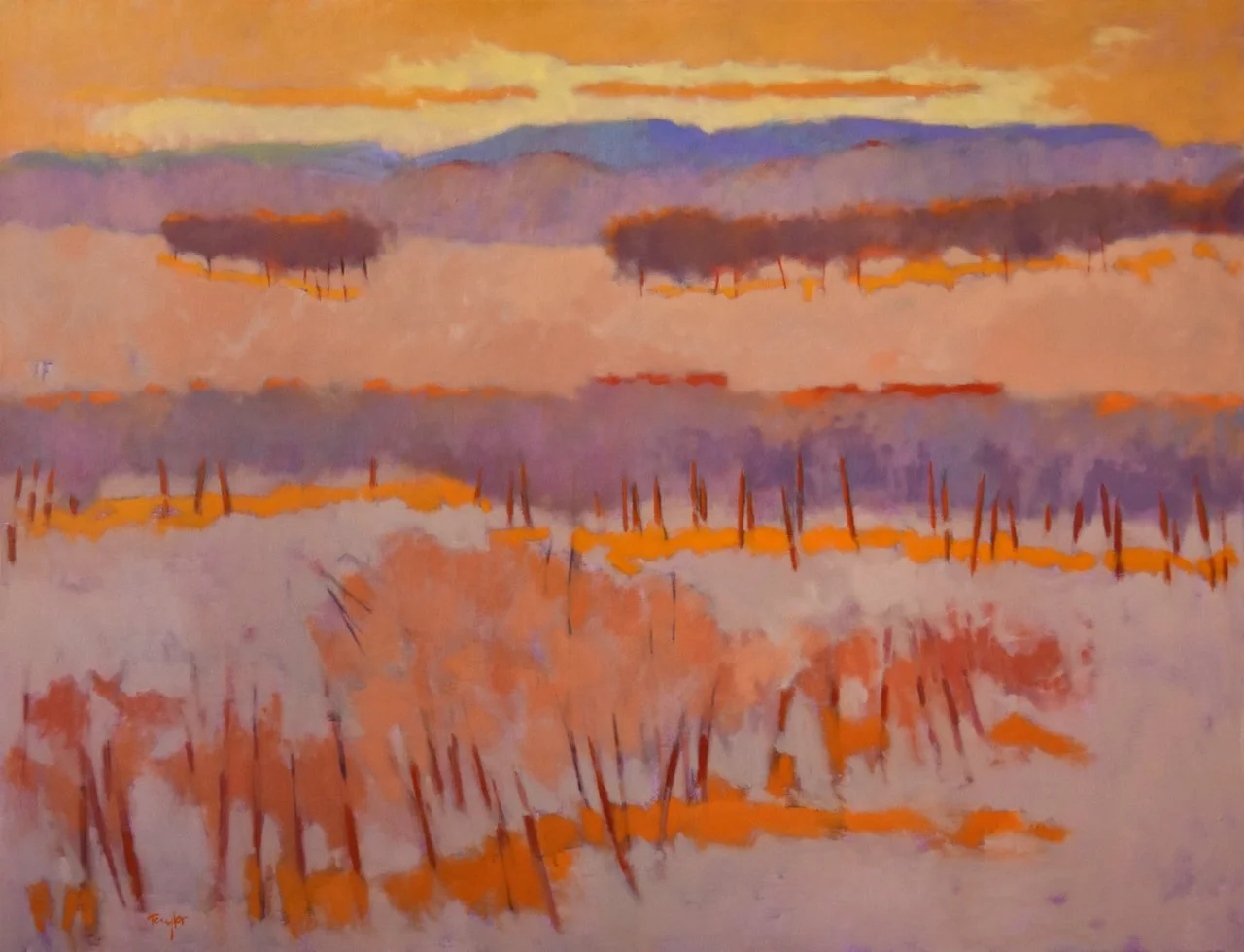  Row, 40 × 52, oil on linen 