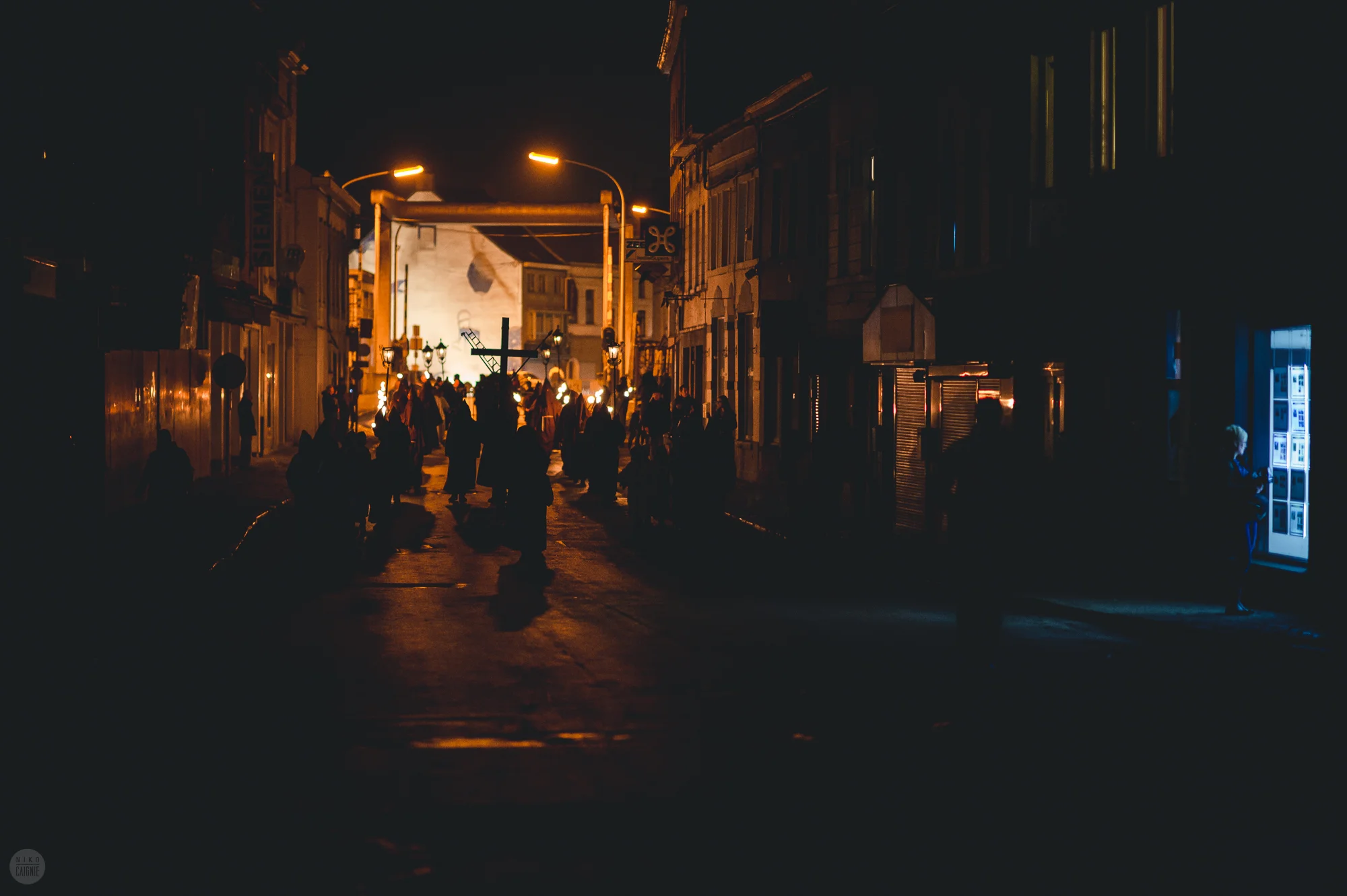La procession des pénitents noirs