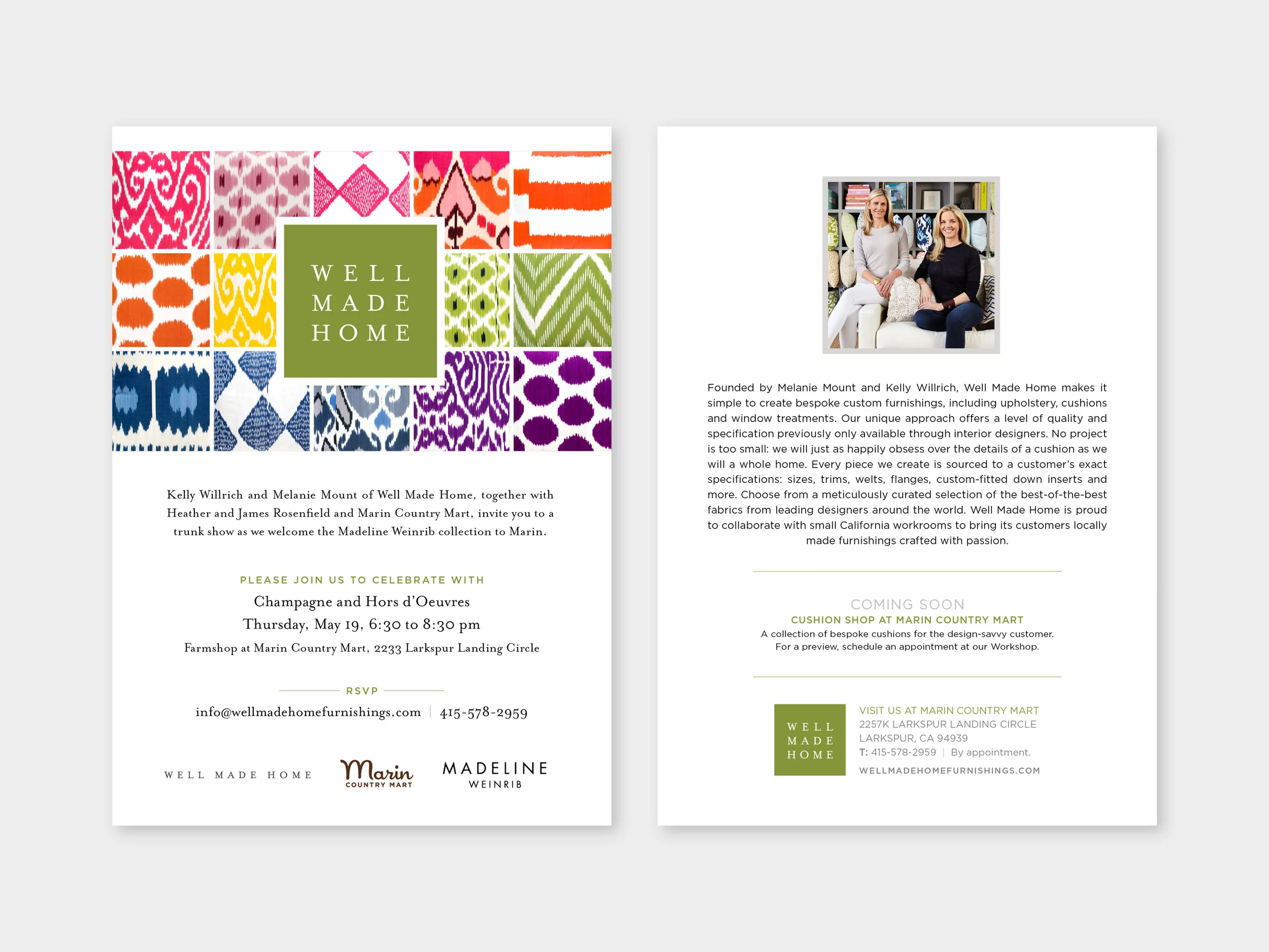 Madeline Weinrib Trunk Show Invitation