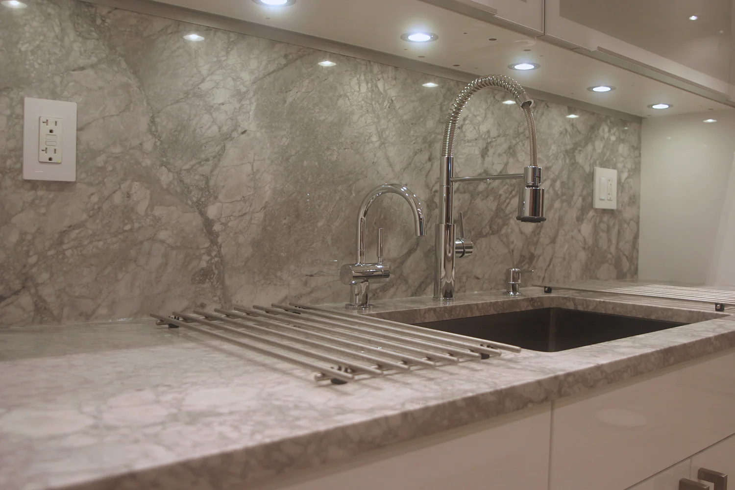 Under cabinet lighting.