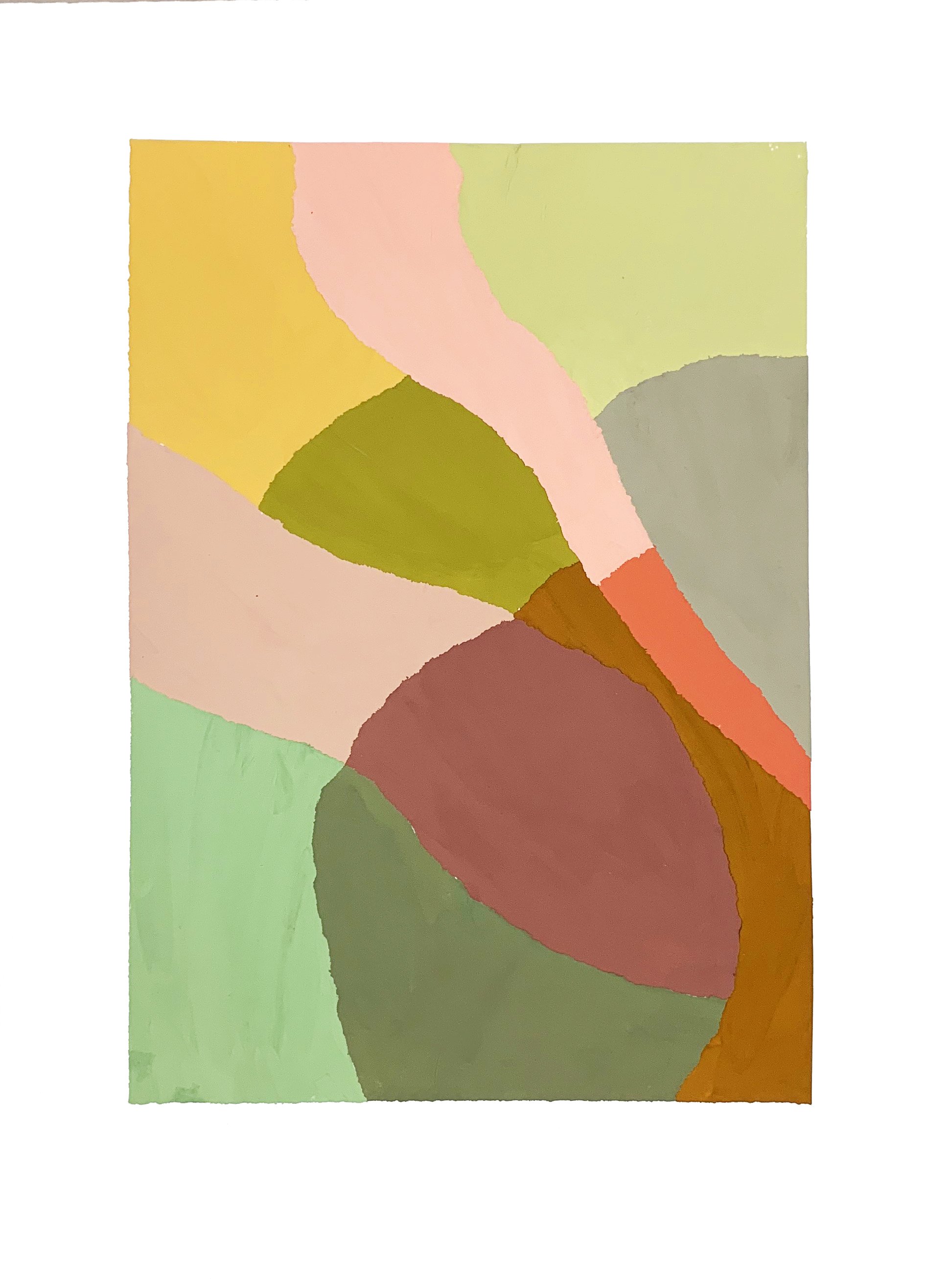 Image 15, gouache on paper, chine colle, 25 x 35 cm (35 x 46 cm mounted), 2022.JPG