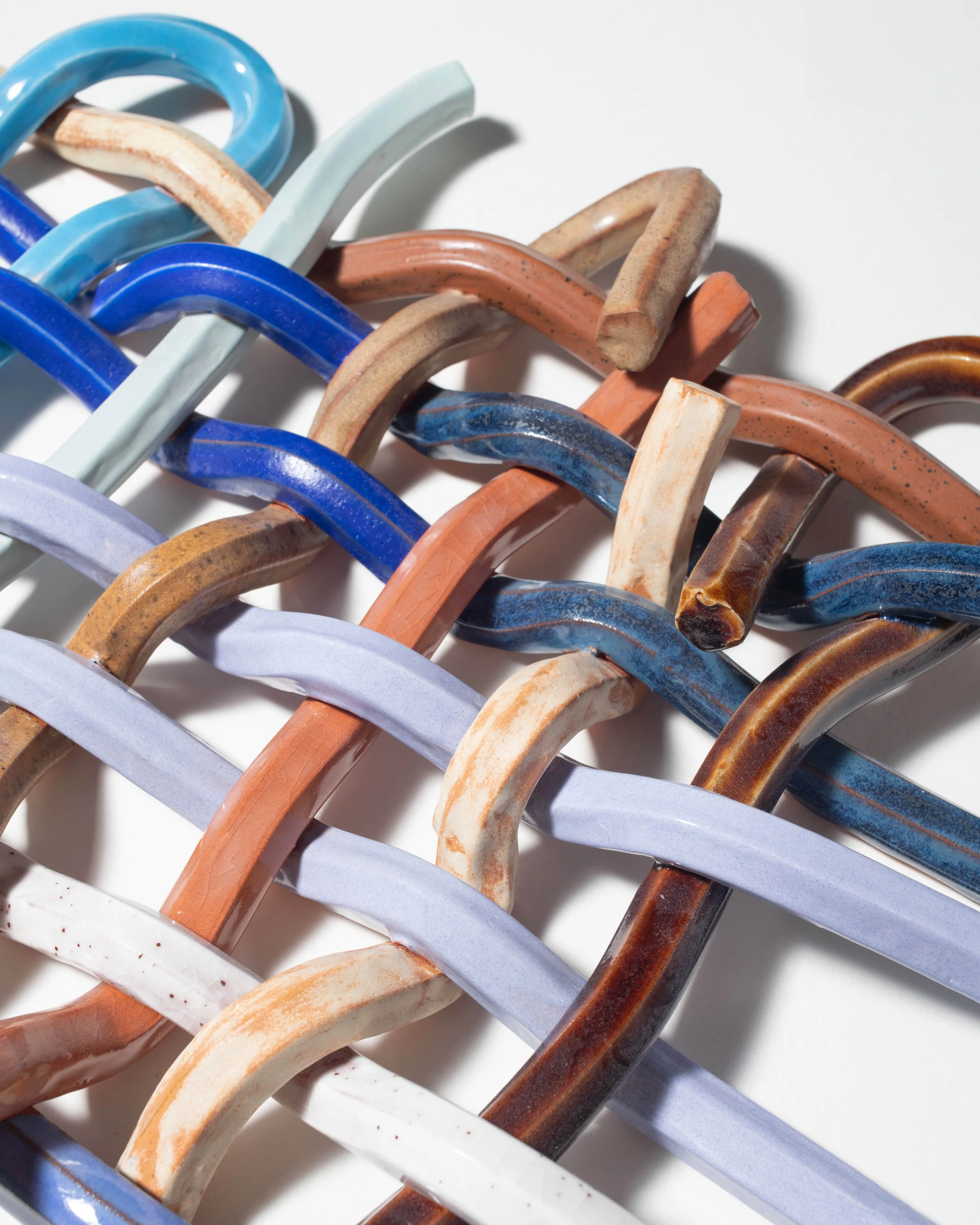 Clare Dudeney, Hold this with me, woven glazed ceramic sculpture, 46 x 34 x 6 cm, 2026  (detail 3b).jpg