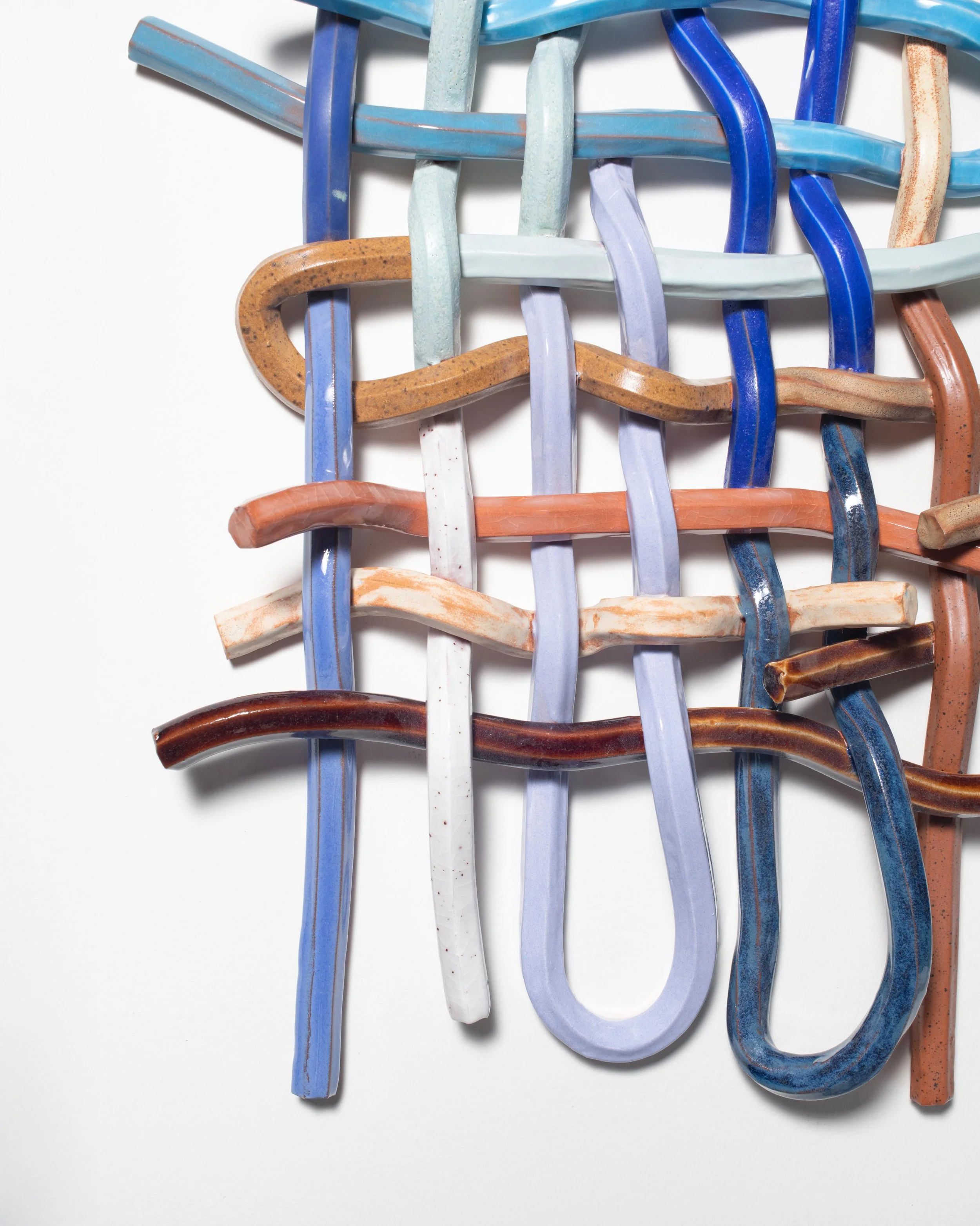 Clare Dudeney, Hold this with me, woven glazed ceramic sculpture, 46 x 34 x 6 cm, 2026  (detail 4).jpg