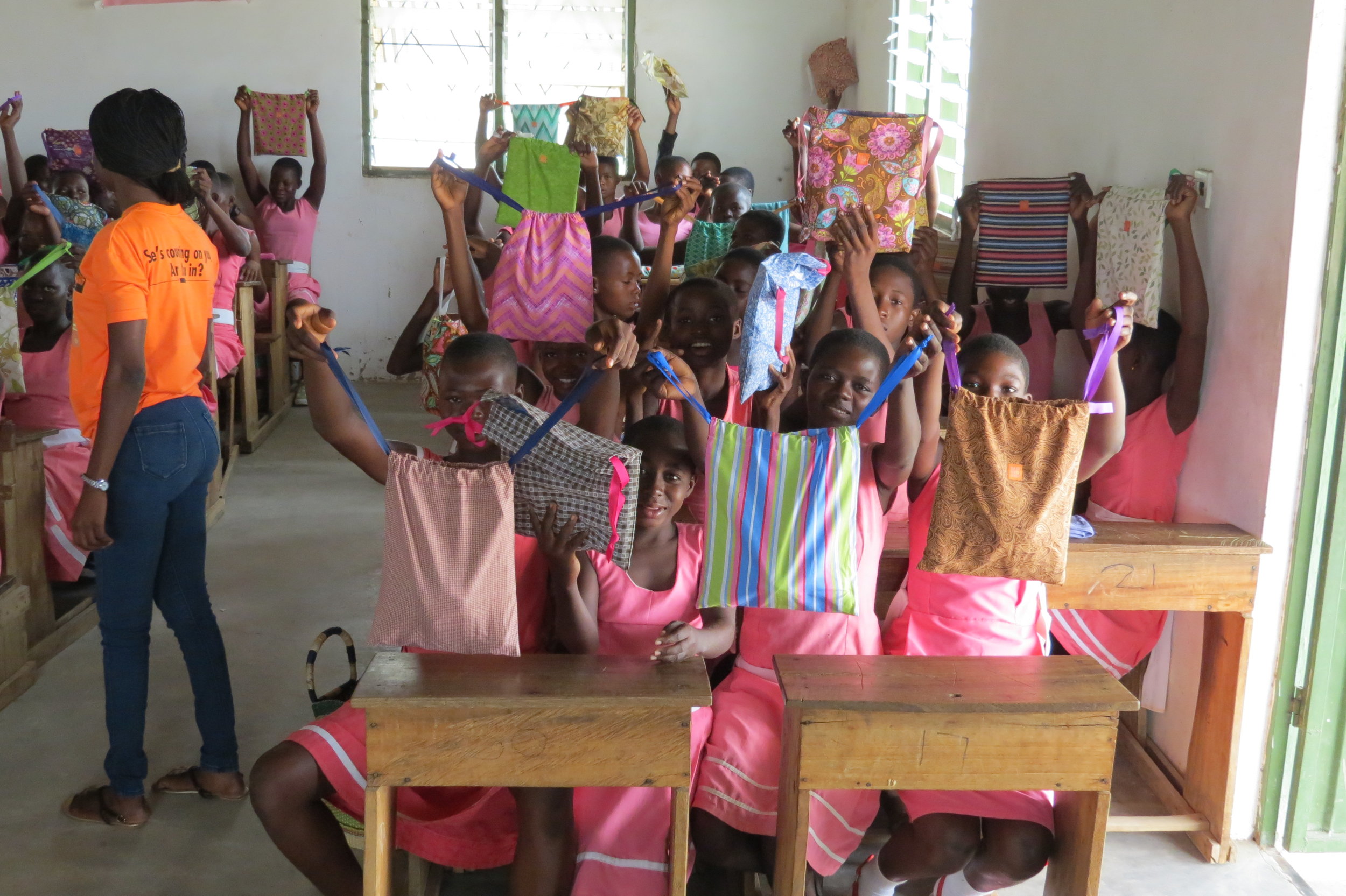 $500 - Provides feminine hygiene kits for one school