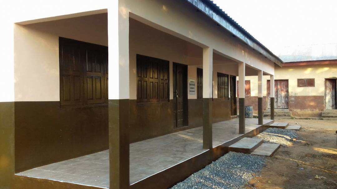 Nyapenia new classroom block. Completed in 2018.