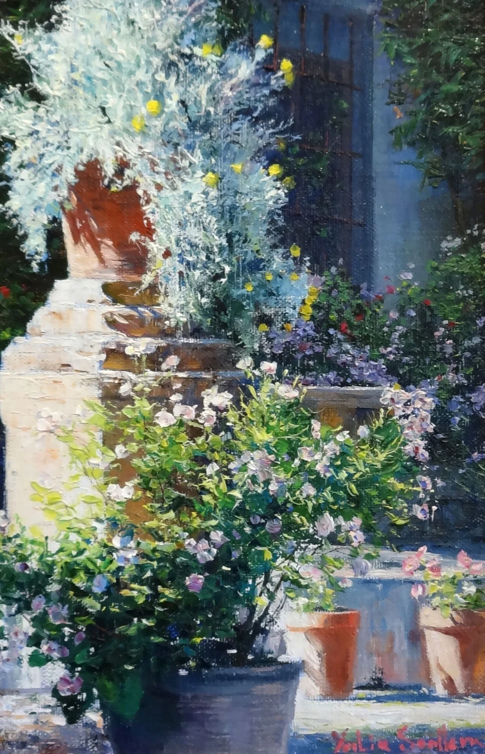 PEDESTAL DE PIEDRAoil, 8 x 12 in.