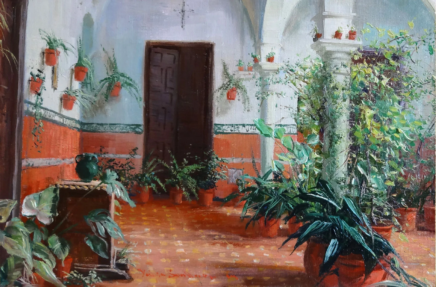 PATIO DEL JARDINoil, 12 x 8 in.