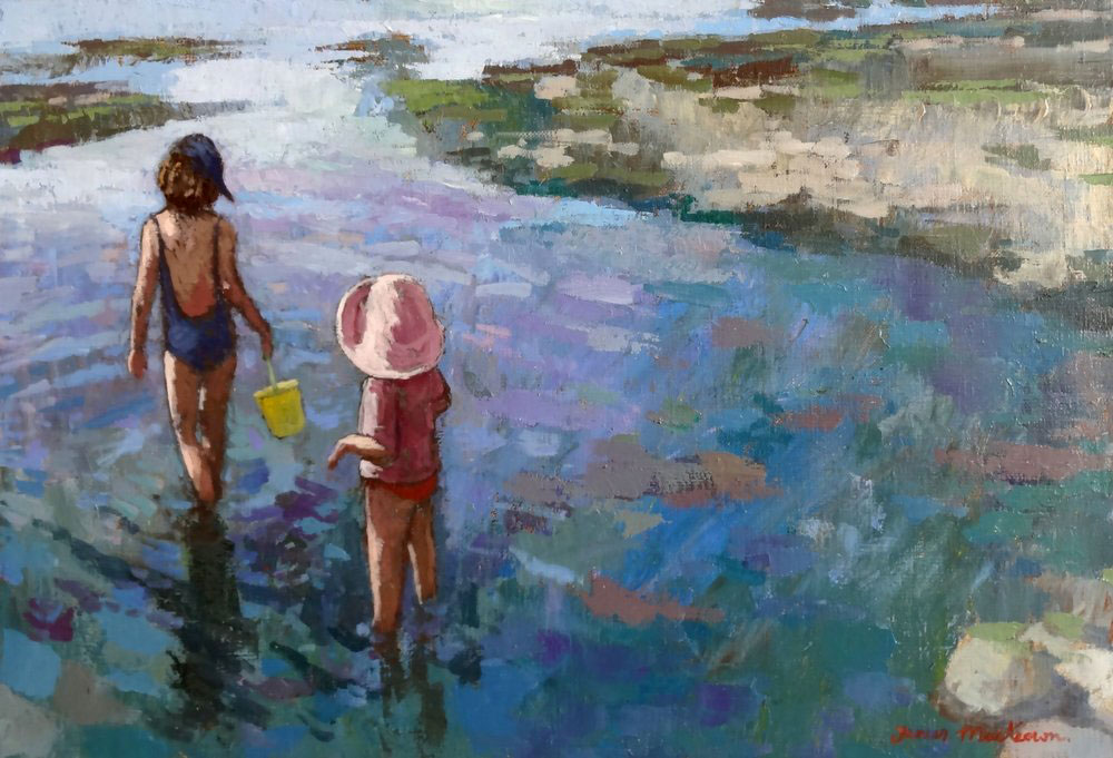 THE PINK HAT oil, 22 x 15 in.