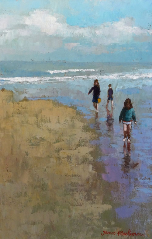 FIN DE LA JOURNÉE oil, 11 x 16 in.