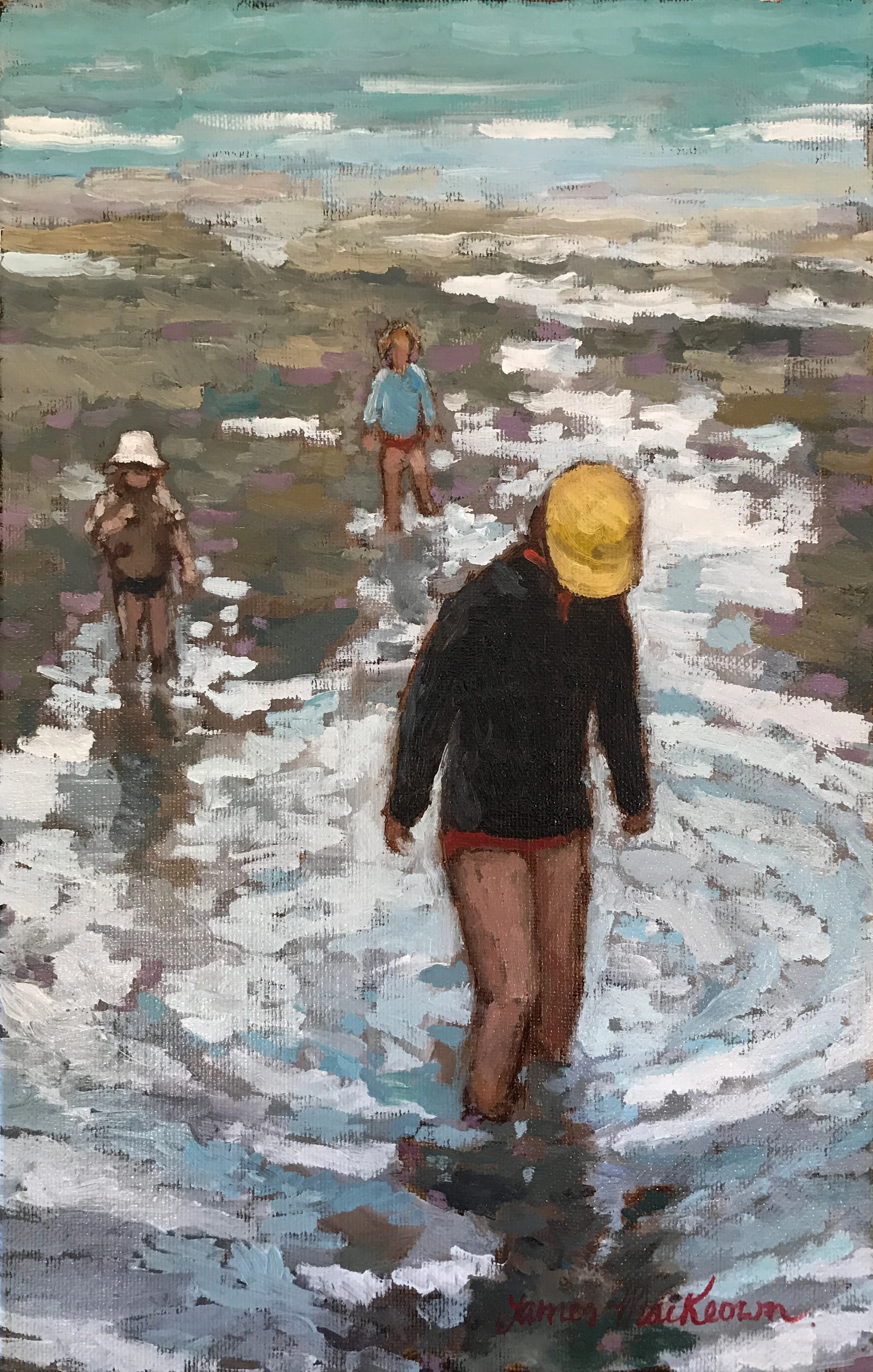 PADDLING oil, 9 x 14 in.