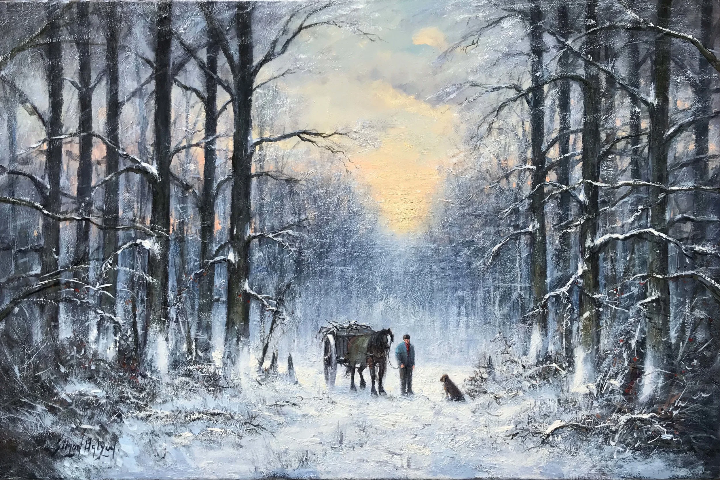 A Winters Evening 24 x 36in.