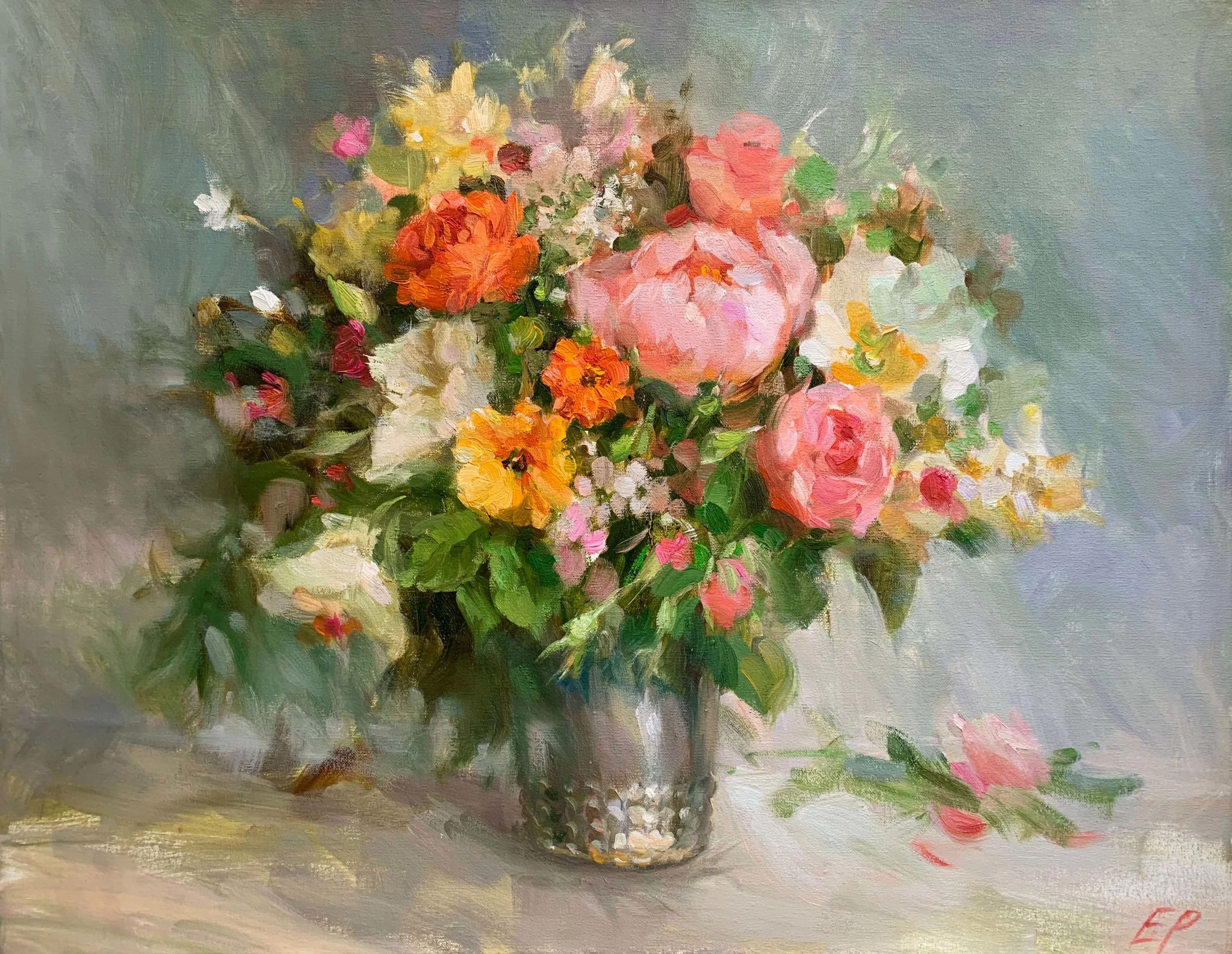 BOUQUET oil, 31 x 24 in.