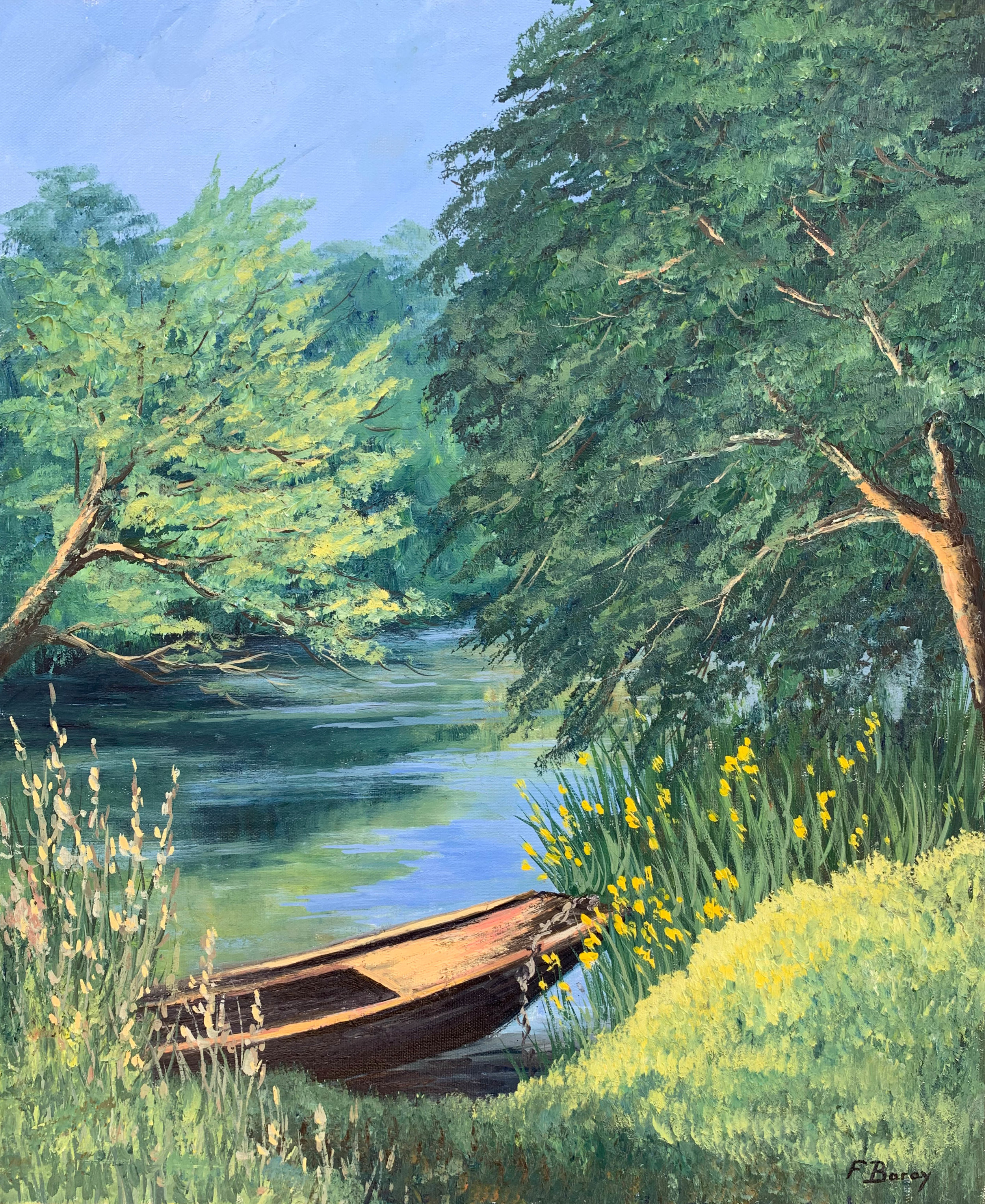 La Barque oil, 18 x 22 in.