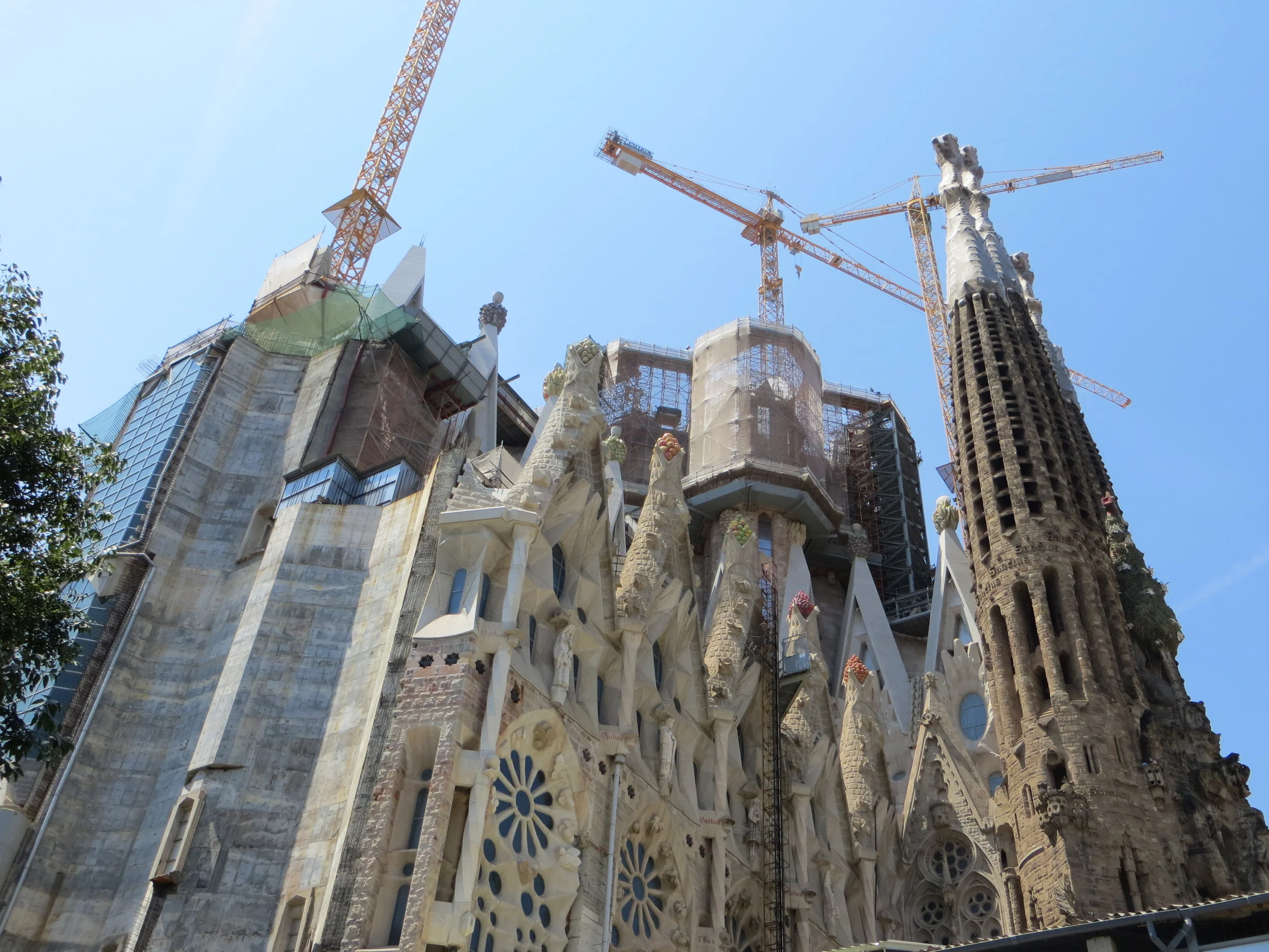La Sagrada Familia, Barcelona. It has been under construction since 1882. 