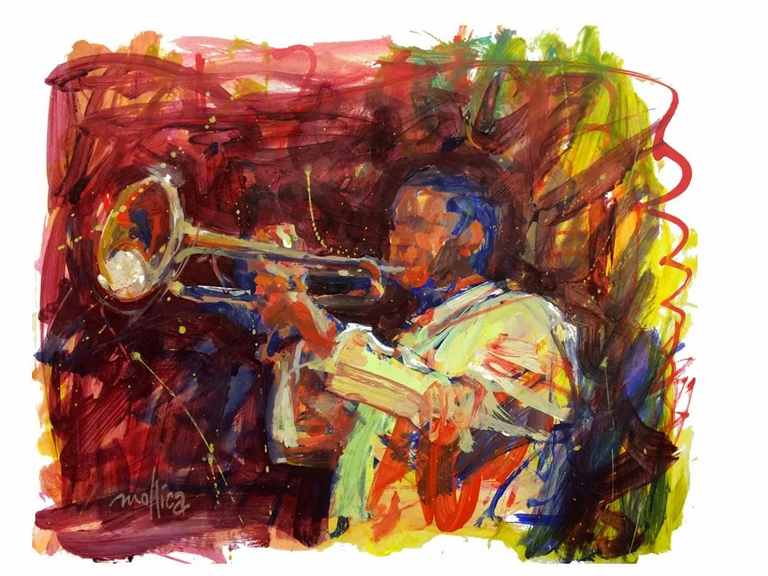 Abstract Representational Jazz Musician