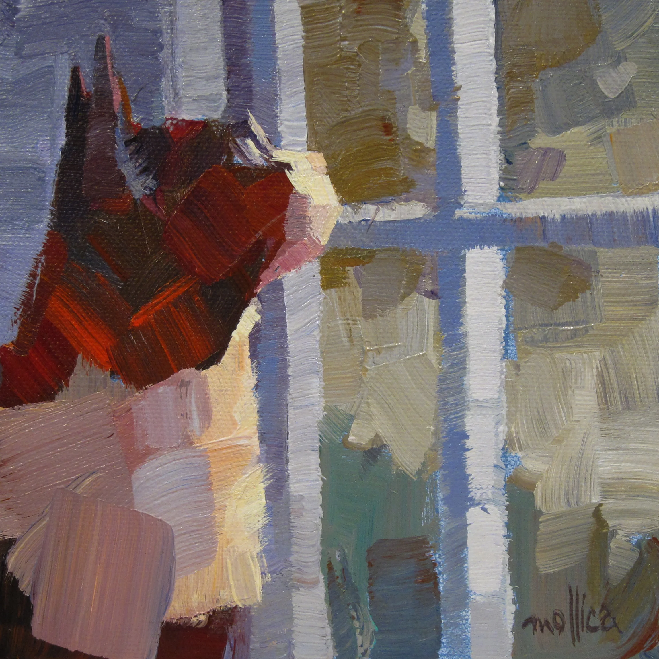 Patti Vincent's Kitty 6x6" Acrylic SOLD