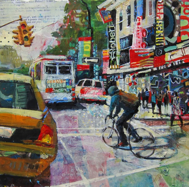 Fifth and Forbes 16x16 Mixed Media