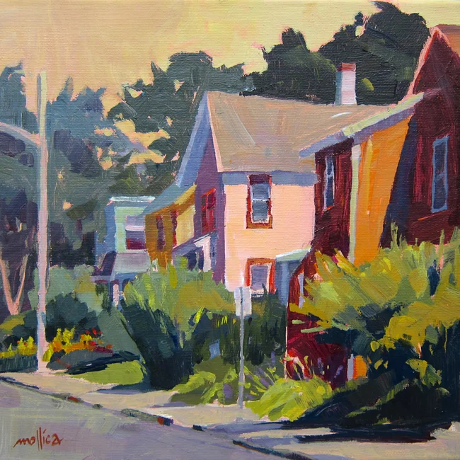 Nyack Homes 12x12” Acrylic (Sold)