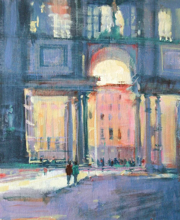 Dusk in Florence 12x16” Acrylic (Sold)