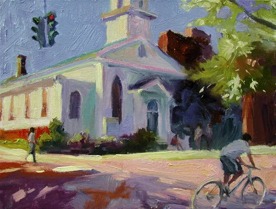 Nyack Center 9x12” Oil