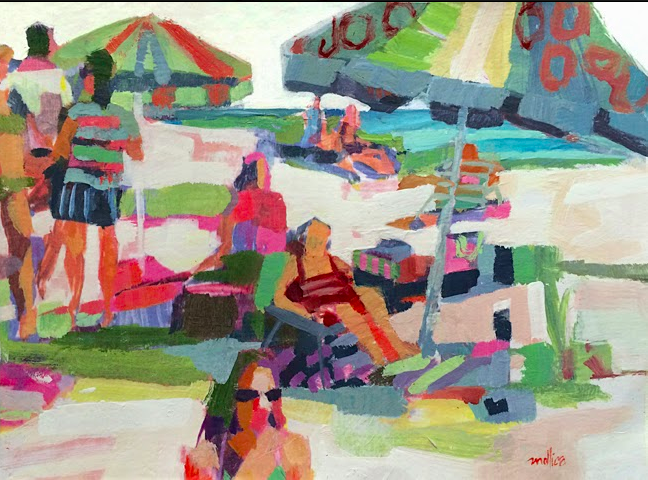 Beach Scene Acrylic 11x14