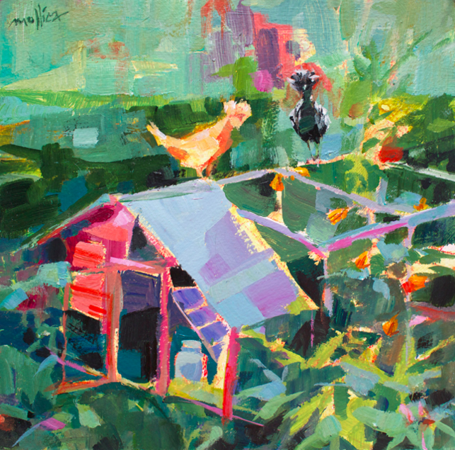 Phyllis and Esther 10x10" Acrylic