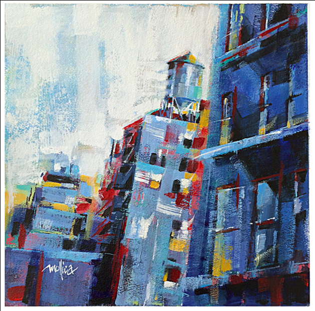 Chelsea Watertower 13.5x13.5 Acrylic Click for Info