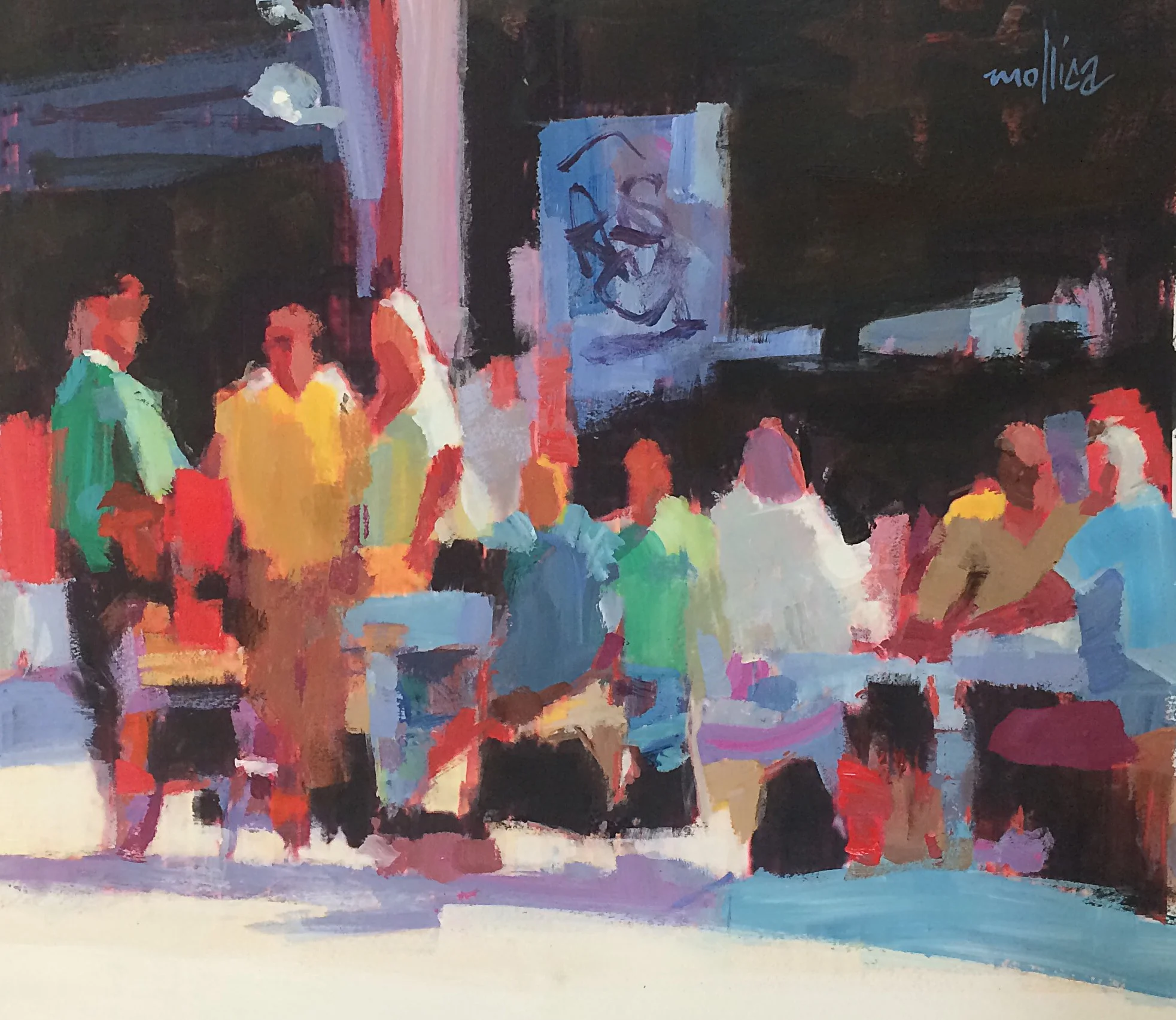 Cafe Venice 14x11 Acrylic